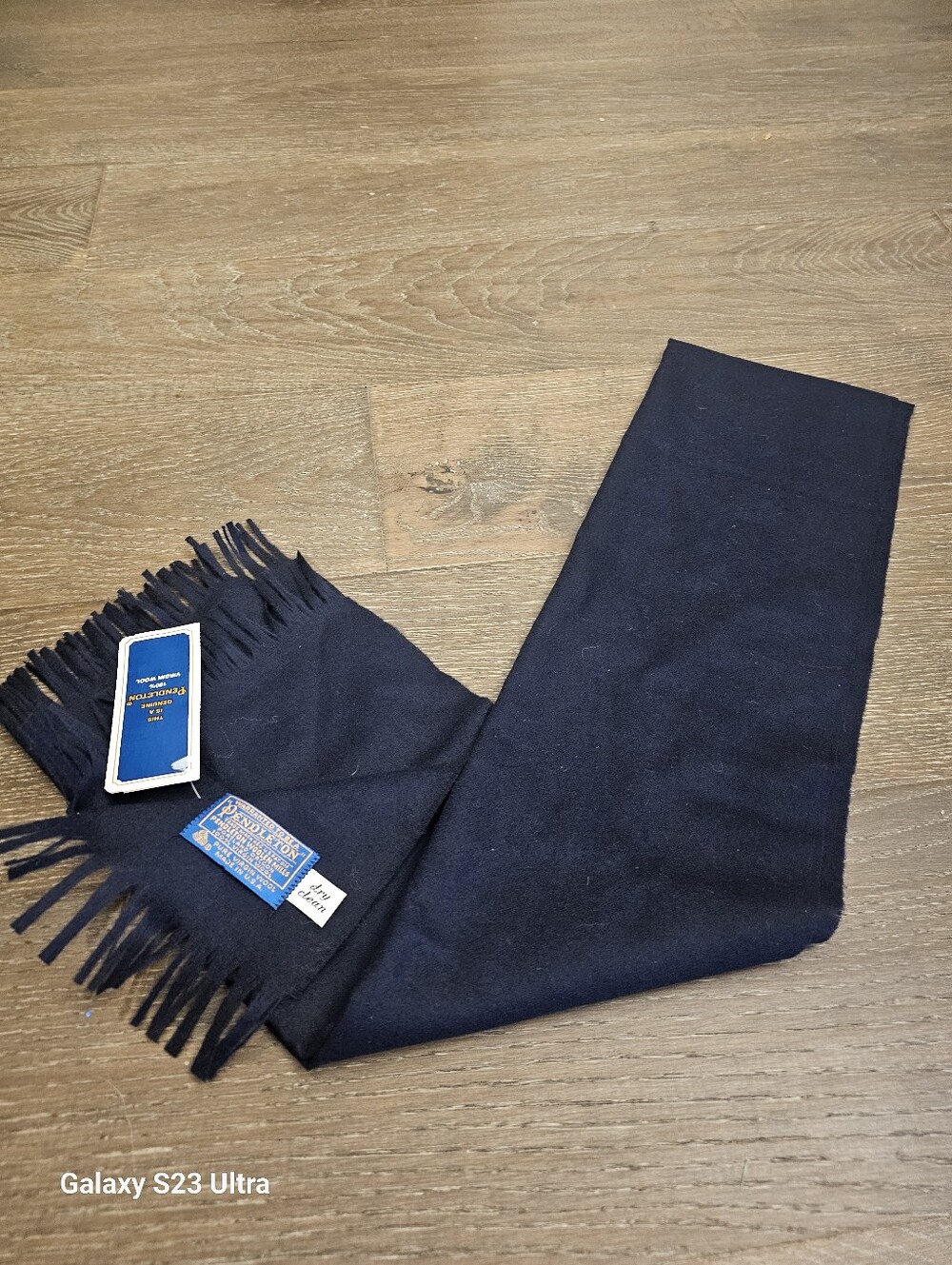 Pendleton Black Wool Scarf NWT